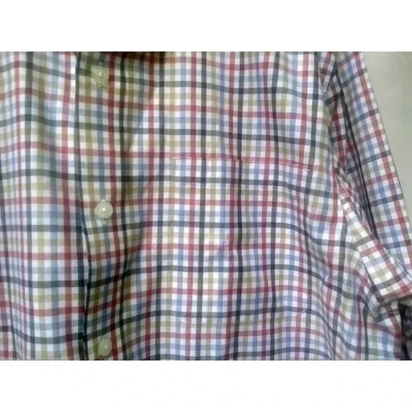 Duluth Trading Co. Mens Button Down Shirt Multicolor Plaid Long Sleeve Cotton L - Picture 3 of 6